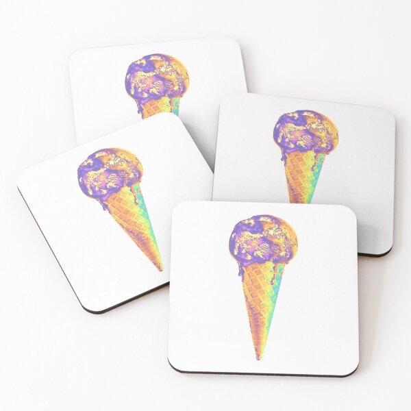 Item preview, Vaporwave Ice Cream - Iridescent, Holographic Original Design designed and sold by marina ralston.