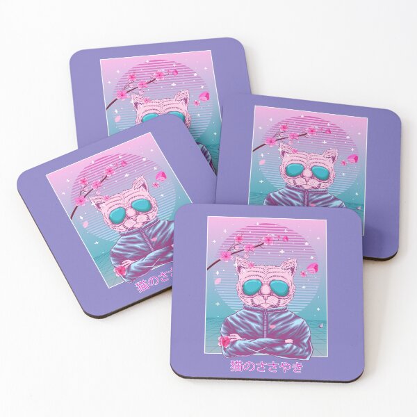 Item preview, 90s Japanese Otaku Pastel Vaporwave Aesthetic Cat designed and sold by MrEddie10.