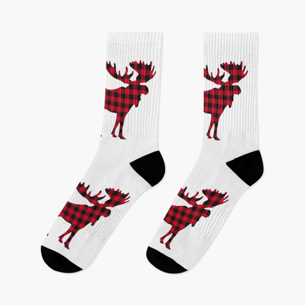 Item preview, Moose Buffaloo Plaid Silhouette designed and sold by MinnesotApparel.