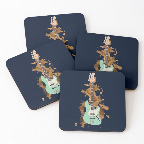 Item preview, J-style Bass Guitar Surf Green Color designed and sold by nightsworthy.