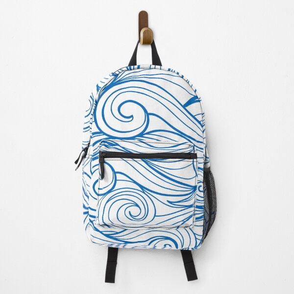 Item preview, Blue Ocean Waves Line Art designed and sold by TheImperfecto.