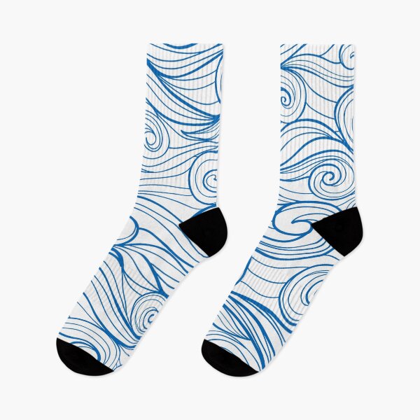 Item preview, Blue Ocean Waves Line Art designed and sold by TheImperfecto.