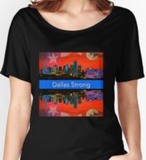 Dallas Strong - Sunset Dallas Skyline Women's Relaxed Fit T-Shirt