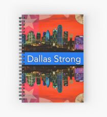 Dallas Strong - Sunset Dallas Skyline Spiral Notebook