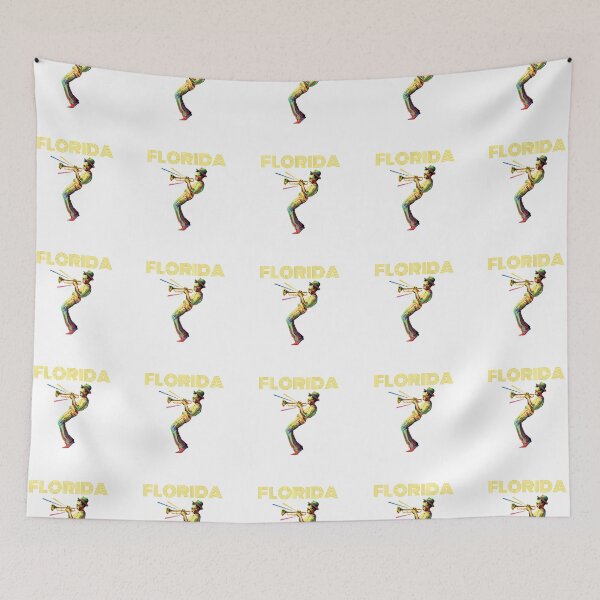 Item preview, Florida Yellow and Pink  Jazz Saxophonist Pop Culture designed and sold by Red-ElYoubi.