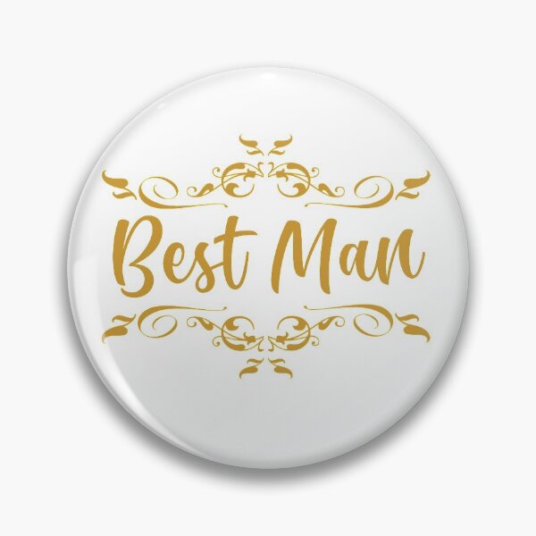 Item preview, wedding party -best man in gold designed and sold by sandpiperstudio.
