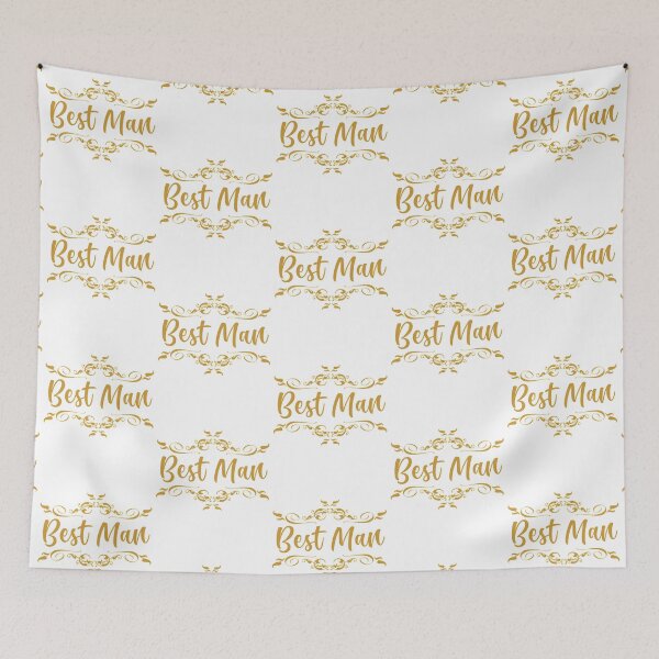 Item preview, wedding party -best man in gold designed and sold by sandpiperstudio.
