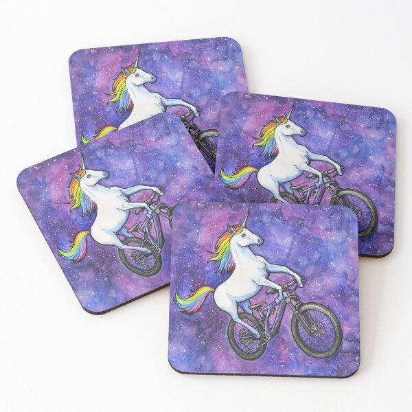 Item preview, Unicorn on Bike in Space designed and sold by Olga Shvartsur.