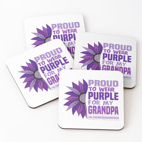 Item preview, Proud To Wear Purple For My Grandpa Alzheimer’s Awareness designed and sold by Dan66.