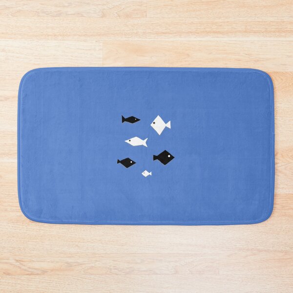 Item preview, black White fish designed and sold by simpleKPL.