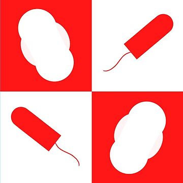 Artwork thumbnail, Pad and Tampon Grid Pattern by Bleed Shamelessly