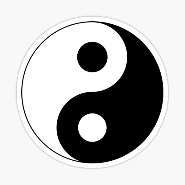 Vista previa del artículo con la obra «símbolo de ying yang», diseñado y vendido por Damsara99.