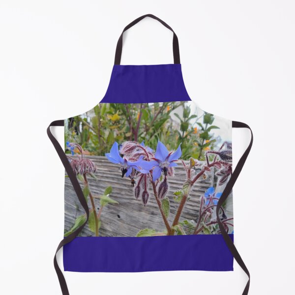 Item preview, Blue Borage Star Flowers designed and sold by TeaFairy Art.