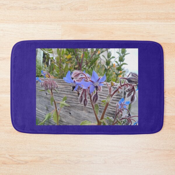 Item preview, Blue Borage Star Flowers designed and sold by TeaFairy Art.