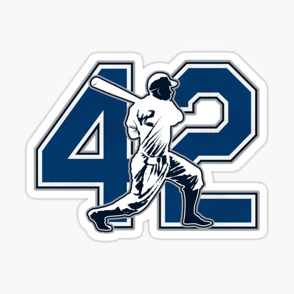 42 Jackie Robinson Sticker for Sale by bosoxicated