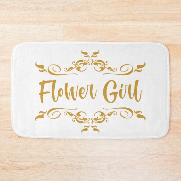 Item preview, wedding party - Flower Girl in gold designed and sold by sandpiperstudio.