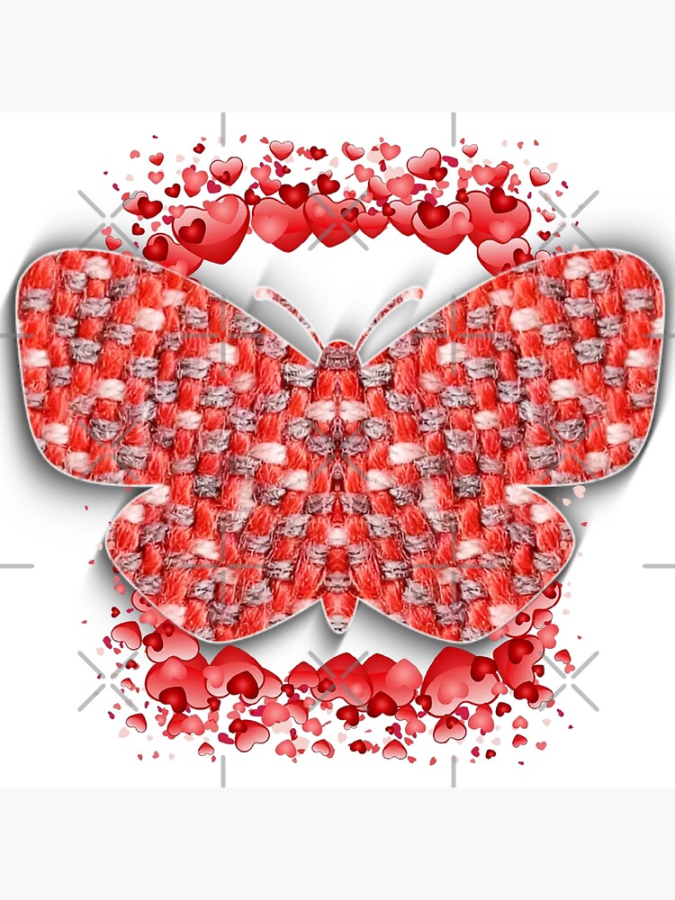 "Art, print, 3D, butterfly. Love" Sticker by SeniorKuzmin Redbubble