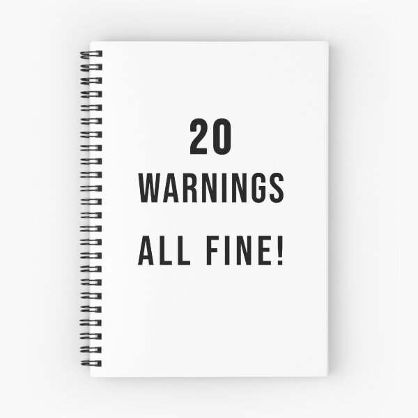 Item preview, 20 warnings. Thats fine! designed and sold by TopsellerShirts.