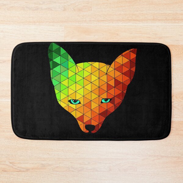 Item preview, Geometric red ombré fox designed and sold by inkyclovers.