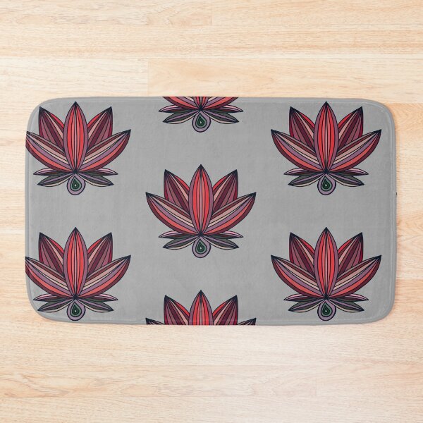 Item preview, Red Lotus design in grey background  designed and sold by Eve :).