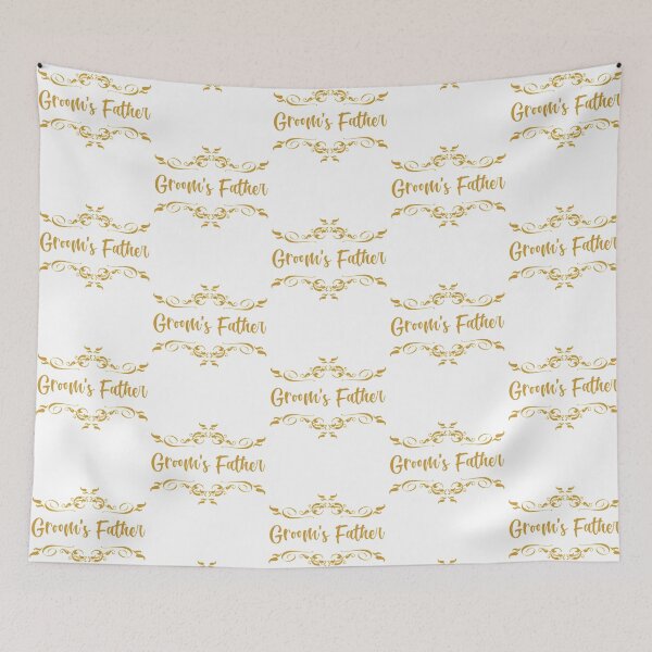 Item preview, wedding party - father of the groom in gold designed and sold by sandpiperstudio.
