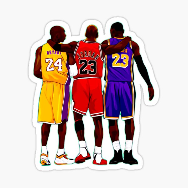 MJ, KB, LJ The Legends Sticker