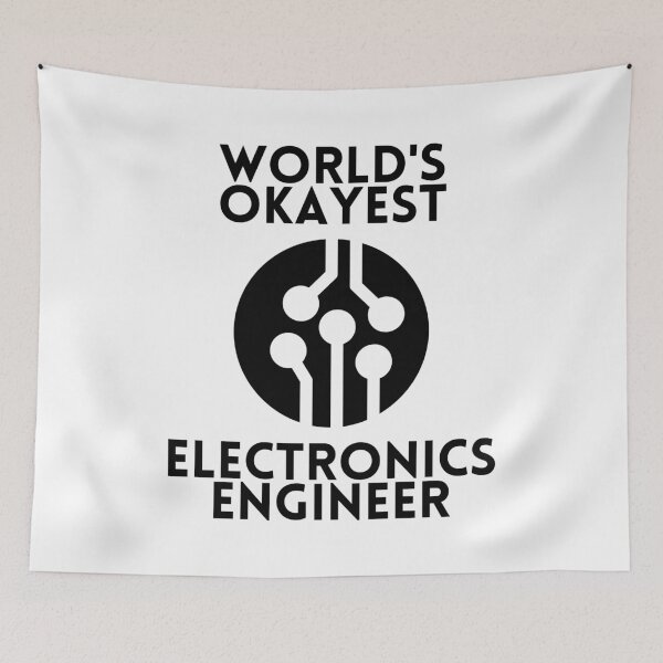 Item preview, World's Okayest Electronics Engineer designed and sold by ladylaughprints.