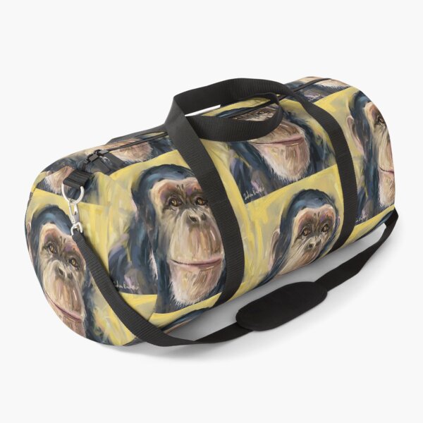 Item preview, Loose Painting of a Smart Looking Chimpanzee on Yellow Background designed and sold by ibadishi.