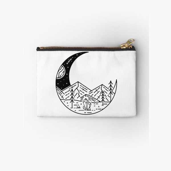 Artikelvorschau, Halbmond Landschaft Monoline entworfen und verkauft von VerboShop.