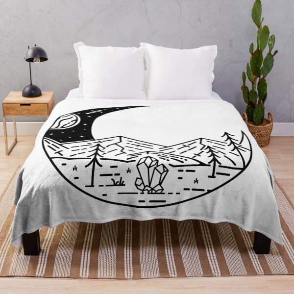 Item preview, Half Moon Landscape Monoline designed and sold by VerboShop.