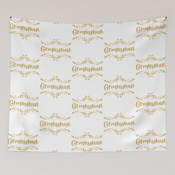 Item preview, wedding party- groomsman in gold designed and sold by sandpiperstudio.