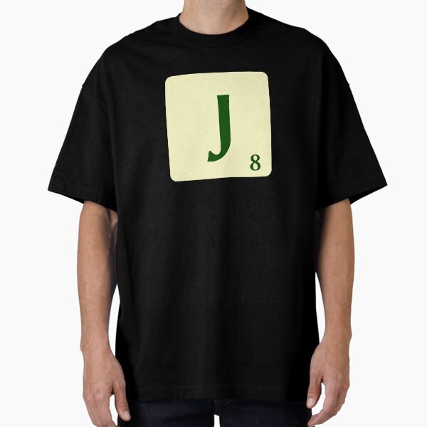 Ficha de Scrabble de la J de 8 puntos Camiseta holgada