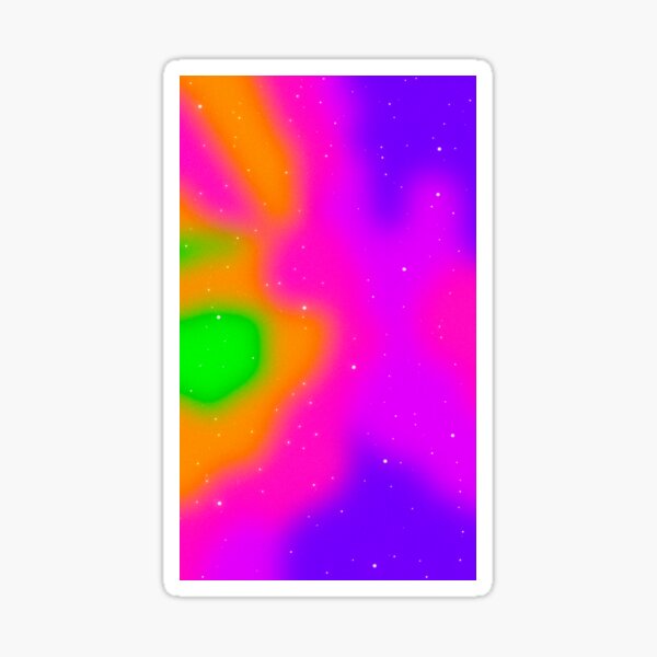 Funky Neon Pattern Sticker