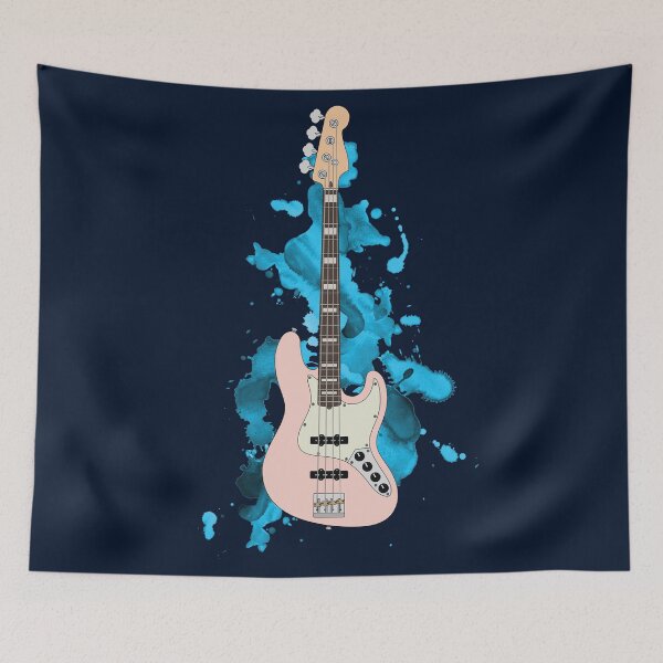Item preview, J-style Bass Guitar Pink Color designed and sold by nightsworthy.