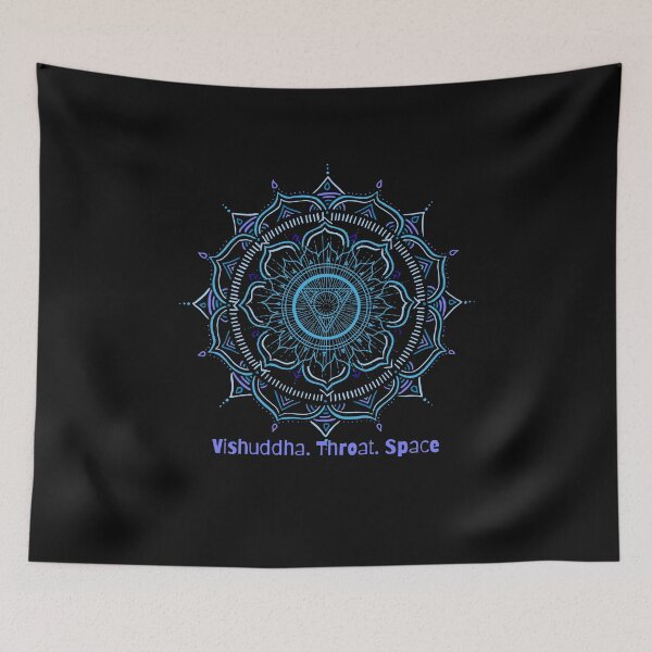 Artikelvorschau, Hals Chakra Mandala entworfen und verkauft von eyoginminimal.