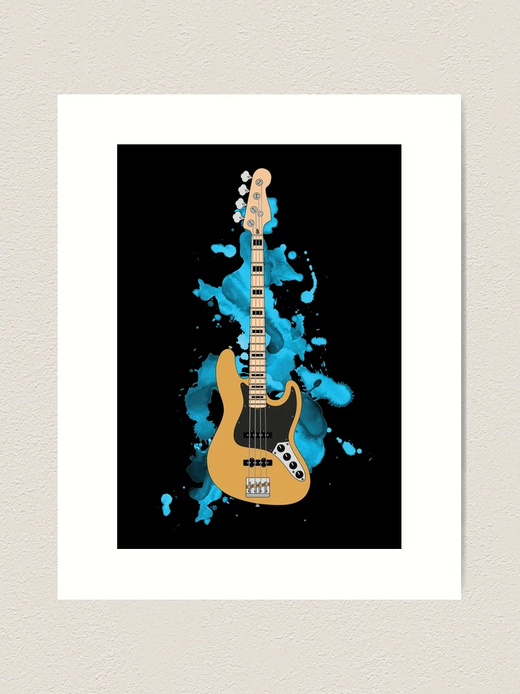 Fine art photography Print. Wall art. Sandberg California Bas guitar. Rock outlet n Roll