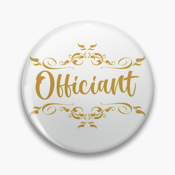 Item preview, wedding party - officiant in gold designed and sold by sandpiperstudio.