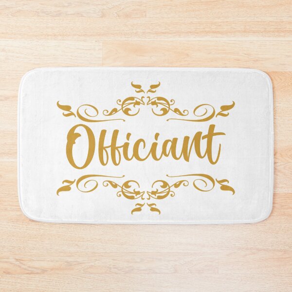 Item preview, wedding party - officiant in gold designed and sold by sandpiperstudio.