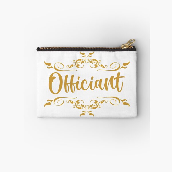 Item preview, wedding party - officiant in gold designed and sold by sandpiperstudio.