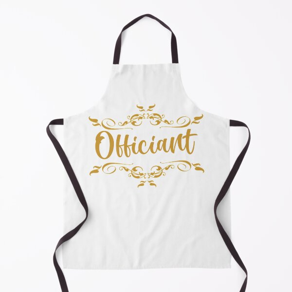 Item preview, wedding party - officiant in gold designed and sold by sandpiperstudio.