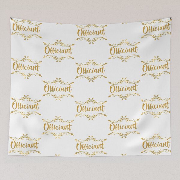 Item preview, wedding party - officiant in gold designed and sold by sandpiperstudio.