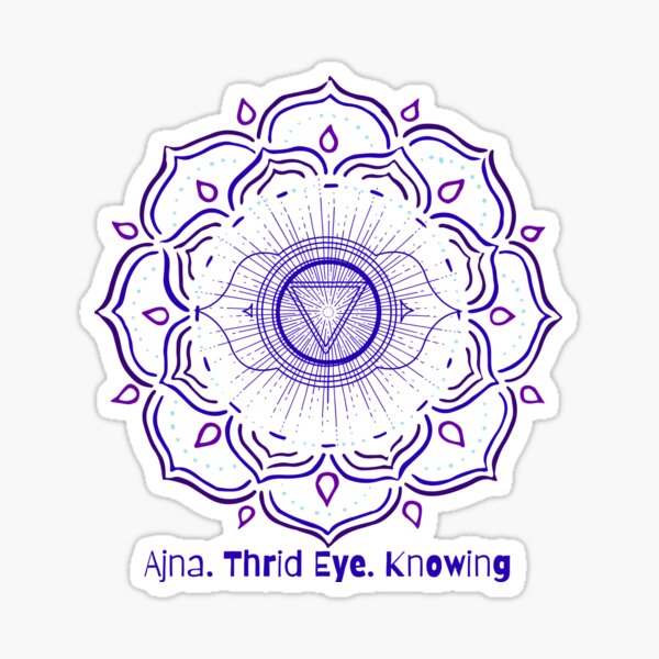 Item preview, Third Eye Chakra Mandala designed and sold by eyoginminimal.