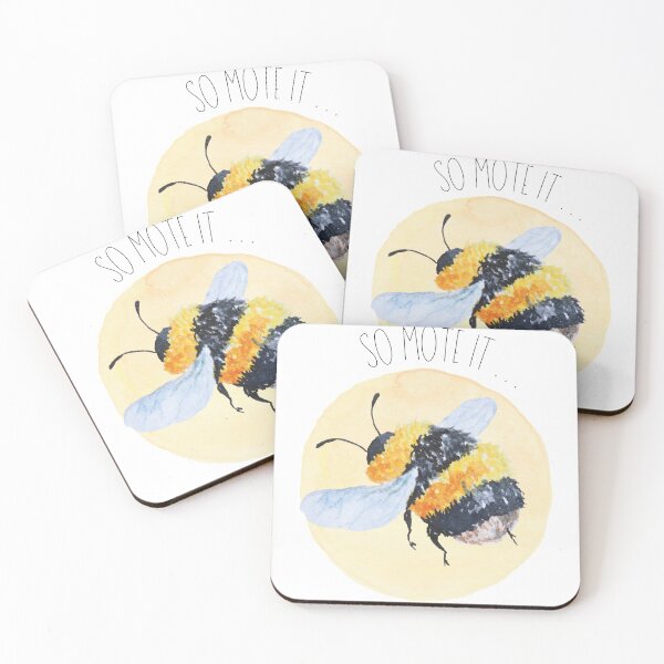 Item preview, So mote it bee - gorgeous watercolour bee designed and sold by WitchyDays.