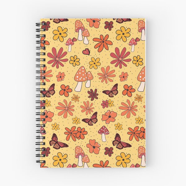 Item preview, Yellow and Orange Flowers Butterflies and Mushrooms Cottagecore Aesthetic designed and sold by Alice-Mills.
