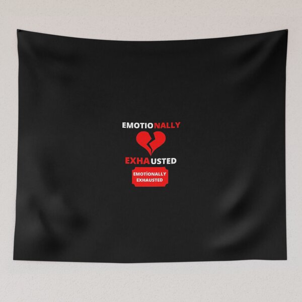 Item preview, emotionally exhausted designed and sold by KaliminaDesigns.
