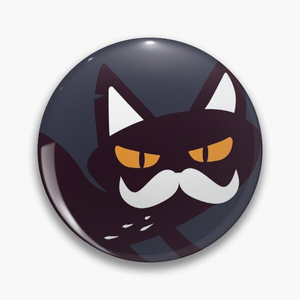 Artikelvorschau, Schwarze Katze mit Schnurrbart und Herz entworfen und verkauft von Mirasy.
