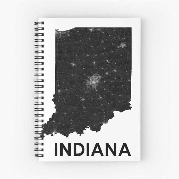 Item preview, Indiana Street Map designed and sold by AmazingMapArt.