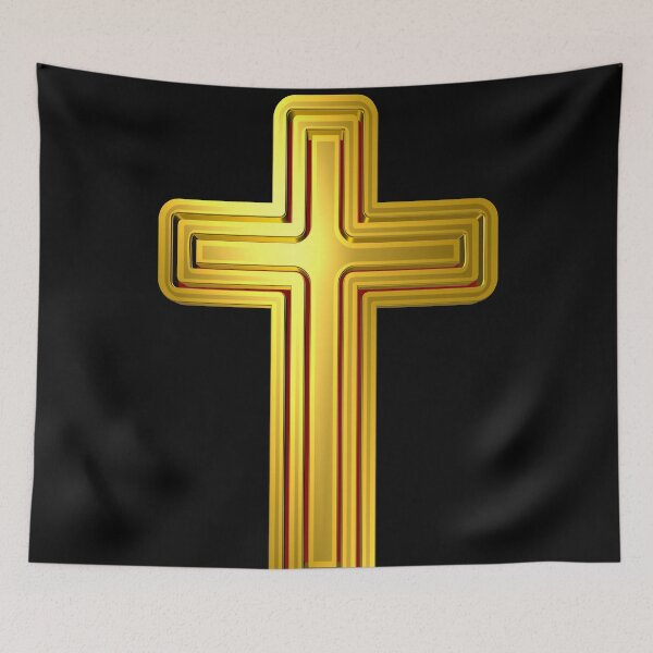 Item preview, Shining Gold Christian Cross designed and sold by toddbrooney.