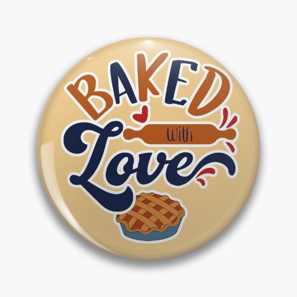 Item preview,  Baked With Love ( Blue and Brown ) designed and sold by RomeoSketches.