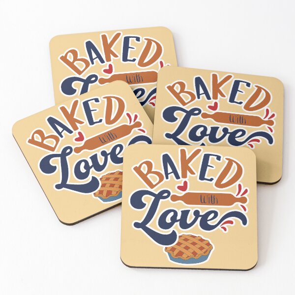 Item preview,  Baked With Love ( Blue and Brown ) designed and sold by RomeoSketches.